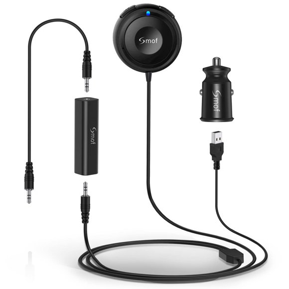 Adaptador Bluetooth para coche Smof con cargador y aislador USB dual