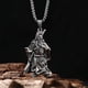 thumbnail image 1 of 1pc Men's Domineering Guan Second Master Necklace, Men's Necklace Trend God Of Wealth Pendant, 1 of 5