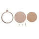 thumbnail image 1 of Mini Marcos De Aro Bordados De Madera Redondos Para Accesorios De Manualidades 44 Mm, 1 of 5
