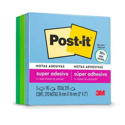 Nota Adhesiva Post-It Super Sticky Oasis 76X76Mm 270 Hojas Post It