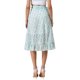 thumbnail image 3 of FALDA MIDI FLORAL ENVOLVENTE PARA MUJERES REFINED ATTIRE, HEM ASIMÉTRICO, CINTURA ALTA, FALDAS CON VOLANTES PARA PLAYA, VERDE L, 3 of 6