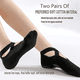thumbnail image 2 of Calcetines de yoga gruesos profesionales para mujer con agarres y correas antideslizantes, ideales para pilates, ballet, danza y entrenamiento descalzo., 2 of 6