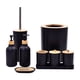 thumbnail image 1 of Juego De Accesorios De Baño, Jabonera, Soporte Para Cepillo De Dientes Para Fregadero De Tocador De Cocina, Color Negro, 1 of 5