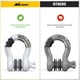 thumbnail image 5 of Nilight grillete D-ring de 3/4", 9,500 lb, paquete de 2, resistente, 5 of 7