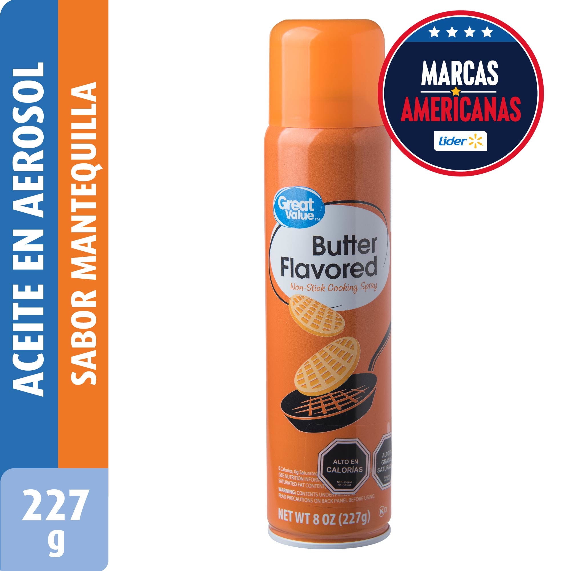 Aceite Mantequilla Spray Botella 227 g Great Value