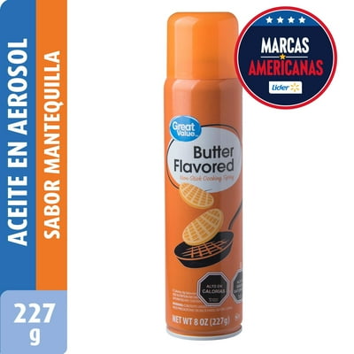 Aceite Mantequilla Spray Botella 227 G Great Value