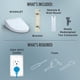 thumbnail image 2 of Asiento de Inodoro Electrónico Bidet Redondo TOTO SW3083#01, 2 of 9