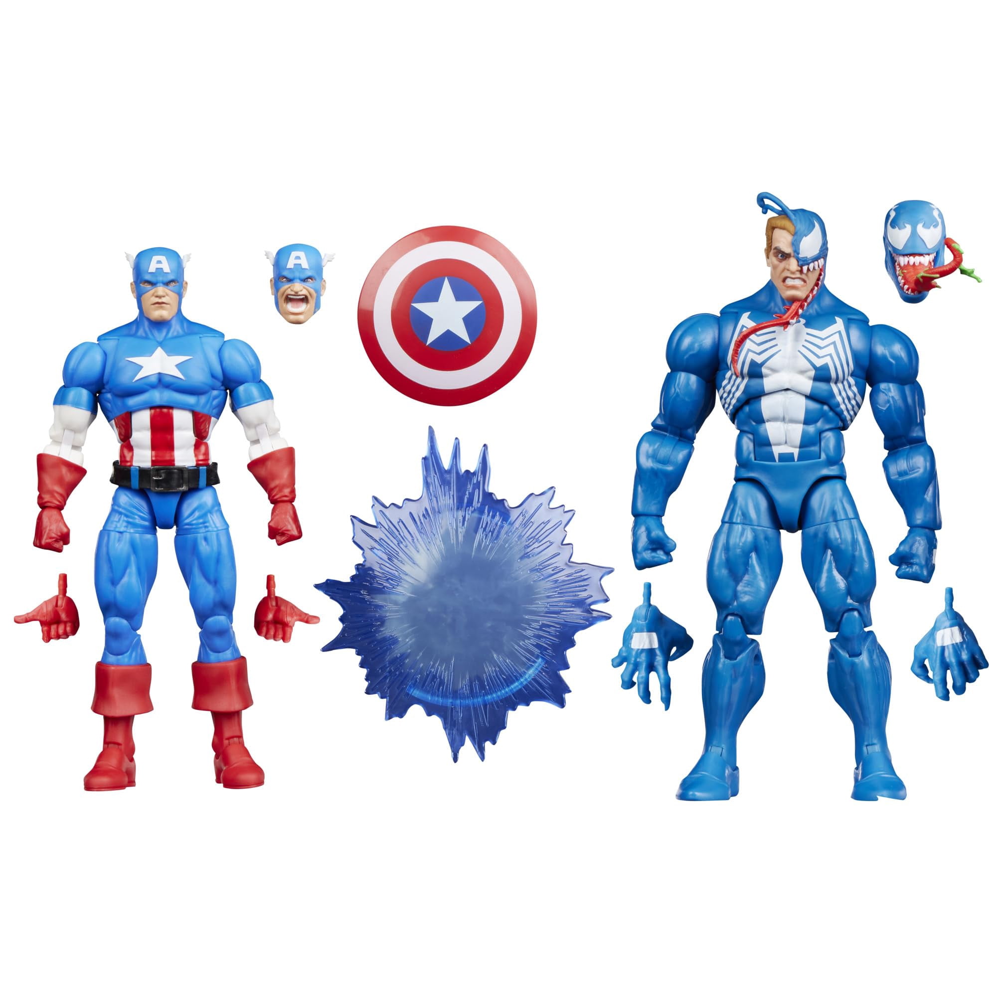 Figuras De Acción Marvel Legends Gamerverse Captain America Vs Venom