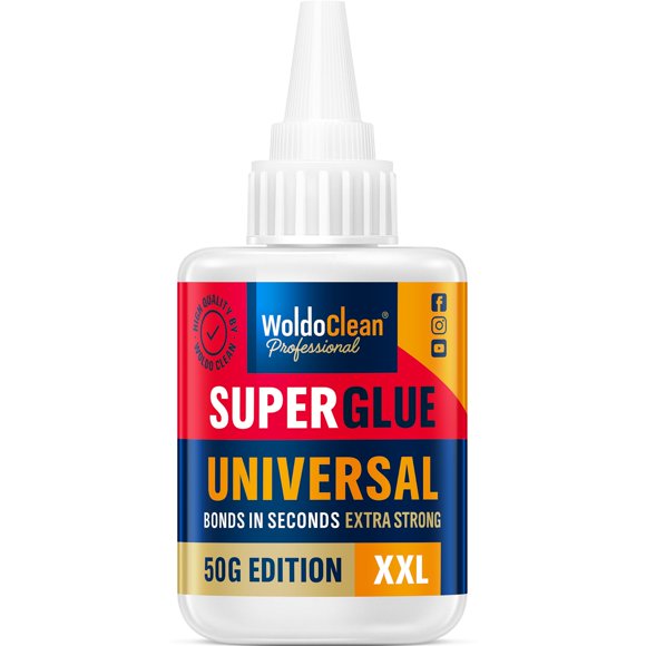 Super Pegamento WoldoClean 50 g Multiusos de Secado Rápido
