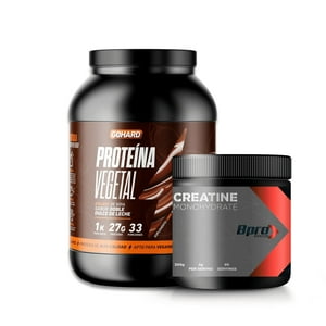 Gohard - Promo Proteína Vegetal 1 Kg Doble Dulce De Leche + Creatina Monihidratada