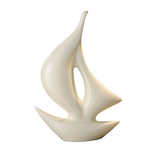 Magideal - Estatua De Barco De Vela, Adorno De Barco De Vela, Figura Creativa Coleccionable, Decoración Del Hogar, Decoración De Inauguración De La Casa, Escultu Blanco
