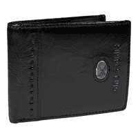 Billetera De Cuero Hombre Stefano 664 Negro Gino Rodinis