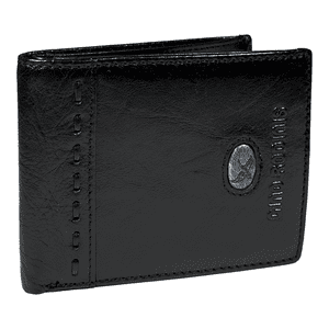 Billetera De Cuero Hombre Stefano 664 Negro Gino Rodinis