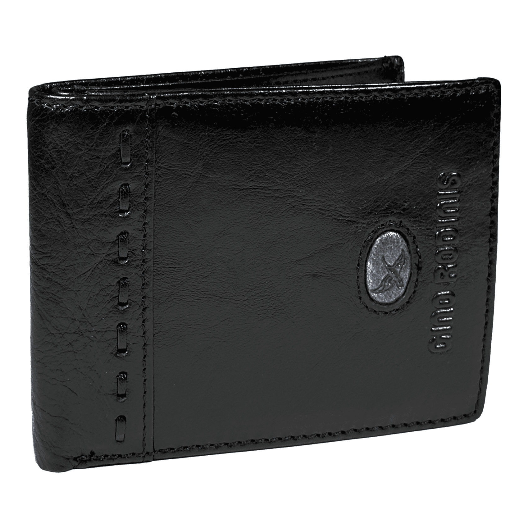 Billetera De Cuero Hombre Stefano 664 Negro Gino Rodinis