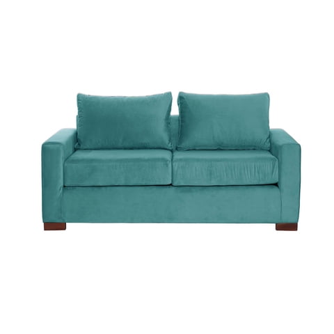 Latam Home - Sofa Livorno 2 C Tela Velvet Turquesa