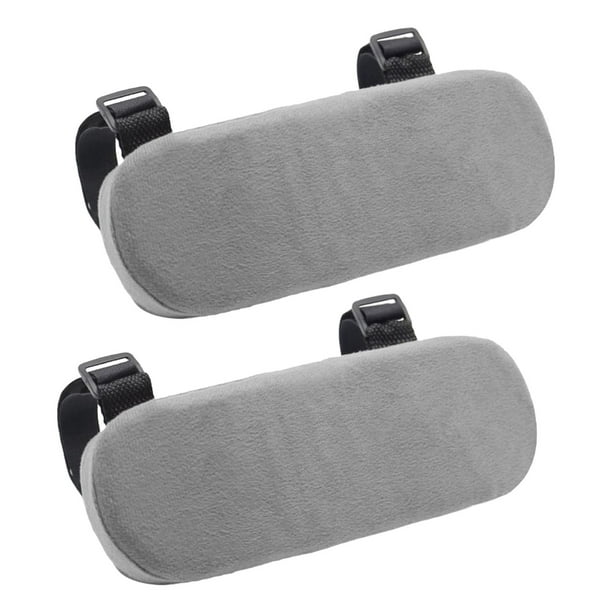 2x Almohadilla Para Reposabrazos De Silla, Funda Para Reposabrazos Para Silla De Ruedas, Silla De Juegos, Silla De Oficina, Gris