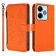 thumbnail image 2 of Funda Cartera Mariposa para [Xiaomi Redmi 13 4G/5G] con Soporte y Cremallera Naranja, 2 of 6