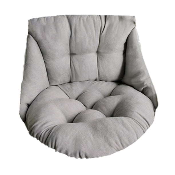 Cojín de repuesto para silla de huevo, cojín colgante para silla de huevo para Patio, cesta colgante de jardín suave gruesa, cojín para asiento de , GRIS
