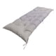 thumbnail image 4 of Cojín para banco copetudo, cojín para asiento reclinable, 100x50x8cm, cojín para asiento rectangular, cojín para banco de jardín para sofás de mimbre Gris claro, 4 of 5