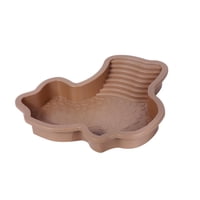 Ioensy - Piscina Para Reptiles Con Rampa, Cuenco Para Tortugas, Suministros Para Mascotas, Ranas, Tortugas, Color Marrón Y Amarillo