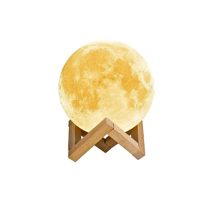 Genérico - Humidificador Lampara Aromatizador Luz Led 3D Luna