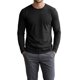 thumbnail image 5 of INSPIRE CHIC Camiseta Casual para Hombre Cuello Redondo Manga Larga Camiseta Básica Suave 3XL Negro, 5 of 6