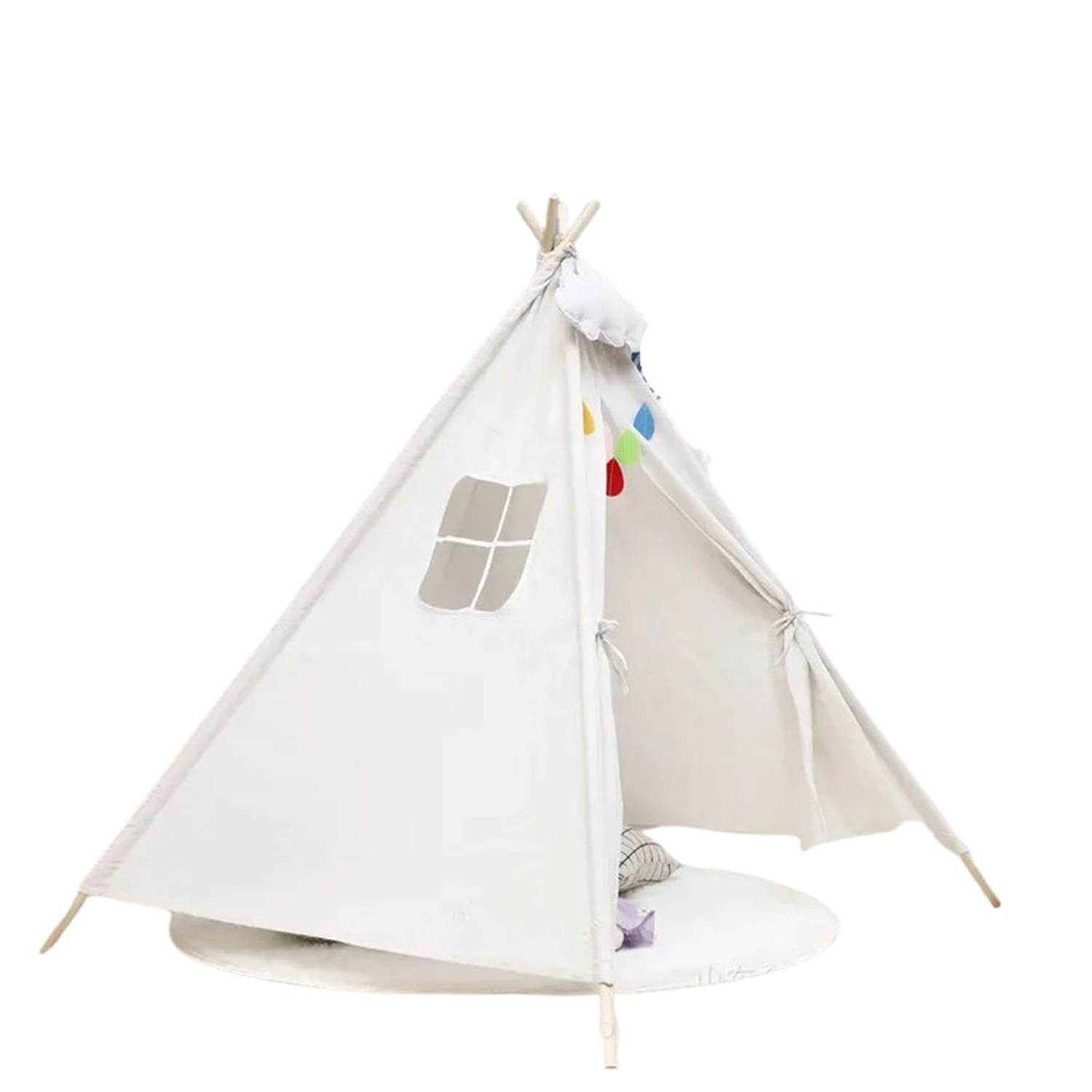 Figlio - Carpa Tipi Niños Infantil 160 Cm Blanca Juguete Decoracion Blanco