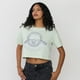 thumbnail image 3 of Polera Mujer Fun Manca Corta Crop Verde Agua Corona, 3 of 5