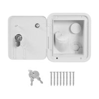 Ioensy - Tapa De Bloqueo De Agua Para Caravanas, Fugas, Rv, Gravedad, Llenado De Agua Dulce, Entrada De Escotilla, Color Blanco