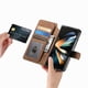 thumbnail image 5 of Funda Billetera Magnética para Samsung Galaxy Z Fold 4 Soporte Tarjetas Desmontable Marrón, 5 of 6