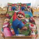 thumbnail image 1 of Super Mario 3-Piece Comforter Set for Bedroom Super Mario Bedding Set for Kids Adults Soft Microfiber Duvet Cover Set with Zipper Closure, 1 of 5
