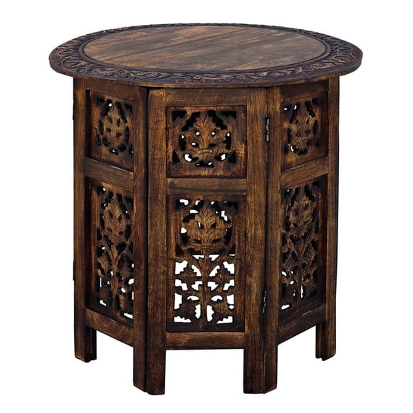 Mesa decorativa plegable TUP THE URBAN PORT, madera de mango, 45 cm