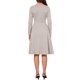 thumbnail image 3 of VESTIDOS DE TRABAJO CHIC INSPIRADORES para Mujeres de Manga Larga con Cuello de Barco Línea A Formal de Negocios Casual con Bolsillos XS Topo, 3 of 6