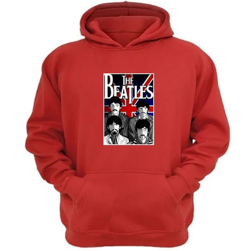Genérico - Polerón Canguro The Beatles Rojo Talla Xs Unisex