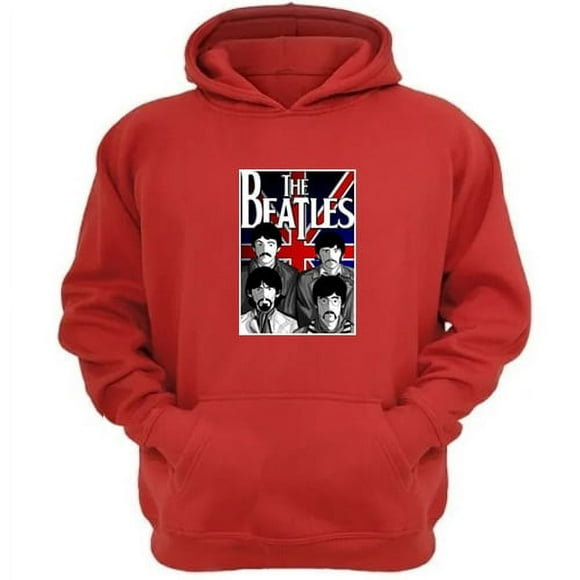 Polerón Canguro The Beatles Rojo Talla M Unisex