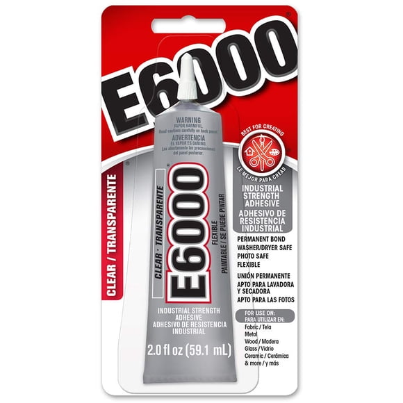 Adhesivo E6000, 59 ml, de resistencia industrial, transparente