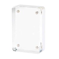 Magideal - Sticker Goo Card Set Diy Mini Calcomanías Marco De Fotos Para Exhibición De Fotos Papelería Decoración , Claro 19Mm