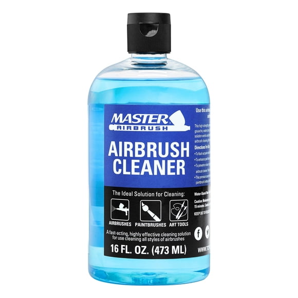 Airbrush Cleaner Master Airbrush, solución de acción rápida de 473 ml