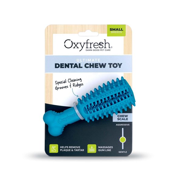 Juguete Dental Oxyfresh para Perro – Tamaño Pequeño, Eliminador de Placa