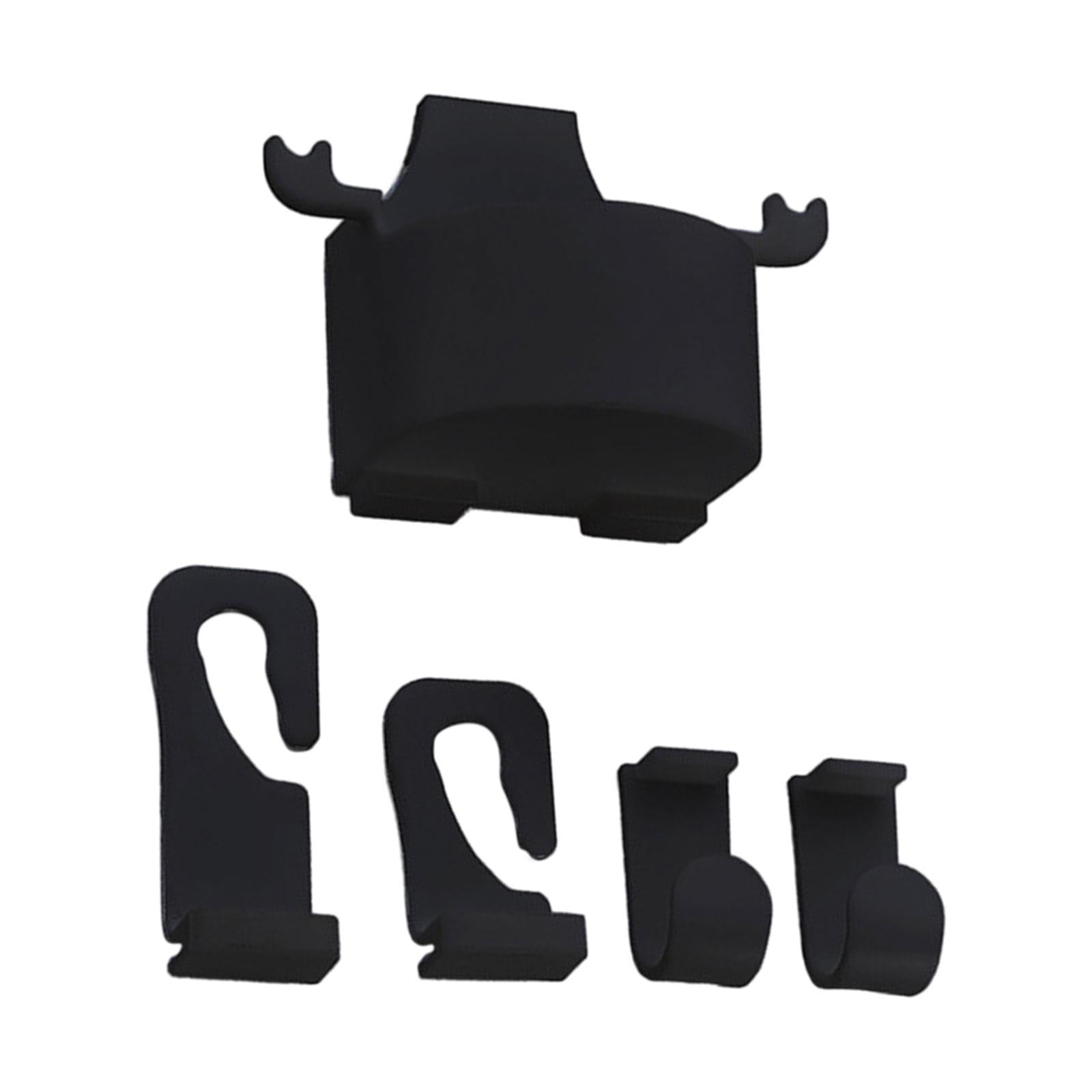 Magideal - Gancho Multifuncional Para Soporte Para Vasos De Coche, Colgador Para Asiento Trasero, Accesorios Para Coche, Gancho Trasero Para Abrigos Y Bolsos De , Negro