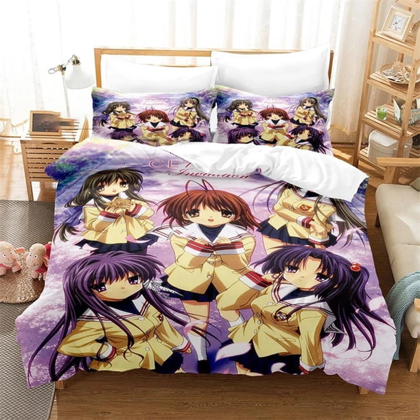 Anime Clannad Nagisa Furukawa Duvet Cover Bedding Comforter sets Soft Quilt Cover and Pillowcases