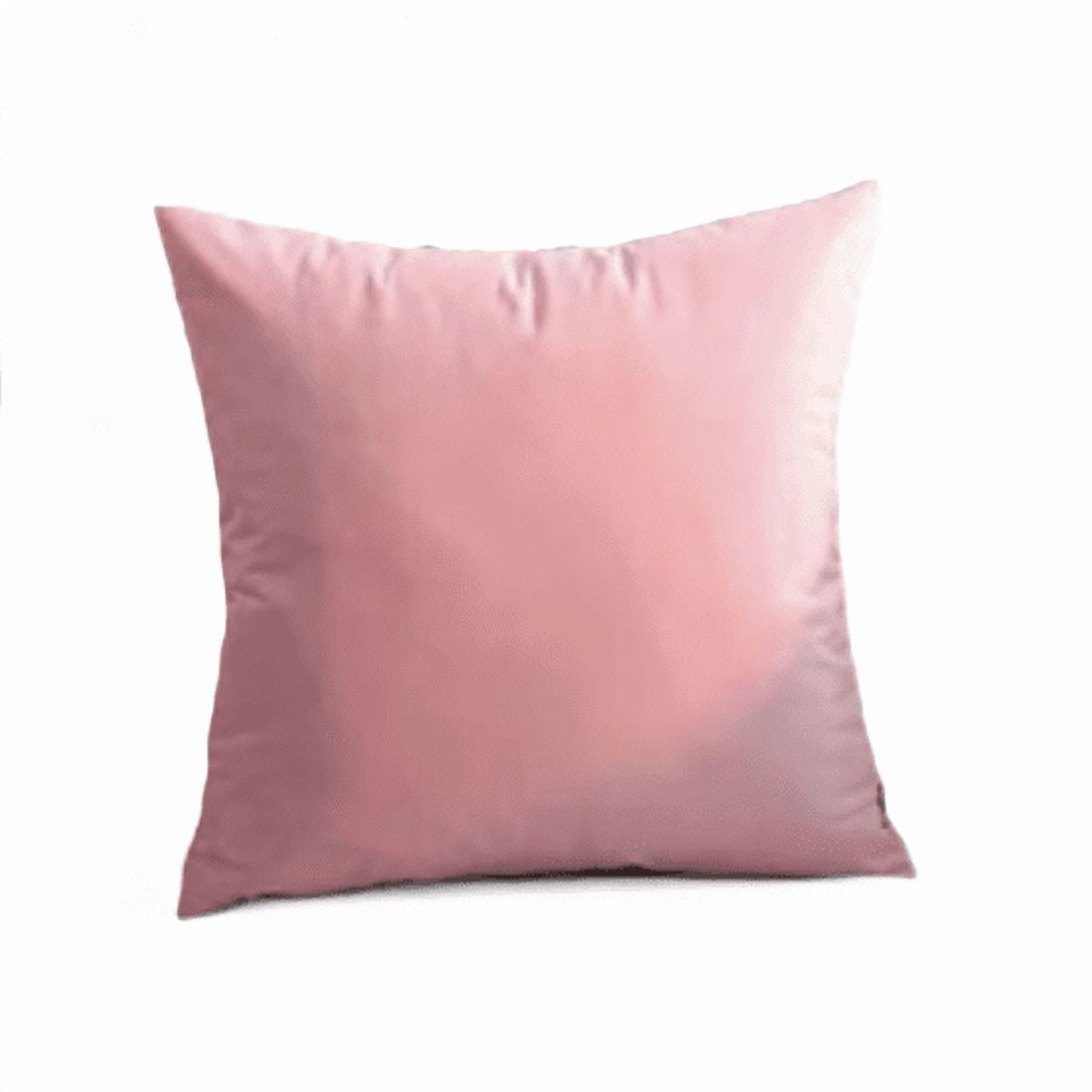 Genérico - Funda Para Cojín Velvet Terciopelo Liso En Variedad De Colores - Rosado