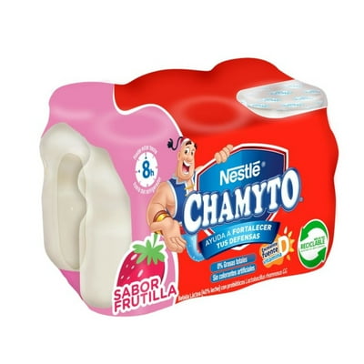 Yoghurt Probiótico Frutilla Multipack 80Ml Chamyto