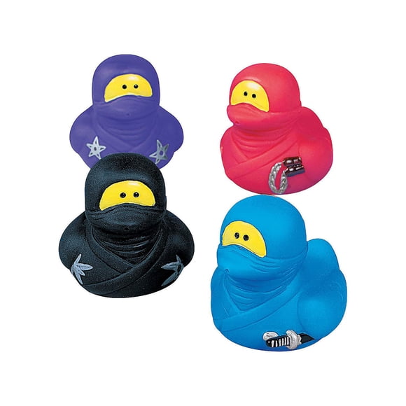 Fiesta de cumpleaños Rubber Ducks Fun Express Ninja de 12 piezas