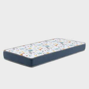 Colbox - Colchón America Foam Infantil Azul - Blanco 1 Plazas