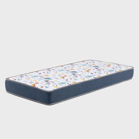 Colbox - Colchón America Foam Infantil Azul - Blanco 1.5 Plazas