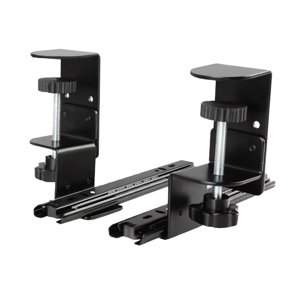 Magideal - Abrazadera Para Teclado, Juego De Rieles, Soporte De Extensión, Montaje Fácil Debajo Del Escritorio, Deslizadores De Servicio Pesado De Metal, Cajón D Riel Ajustable