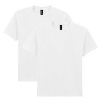 Camiseta Gildan Youth Heavy Cotton G5000B, Paquete De 2, Color Blanco, Talla Xl