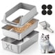 thumbnail image 1 of Caja de arena TIUUBT 57x37x28 cm de acero inoxidable con tamiz, 1 of 6