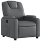 thumbnail image 1 of Sillón Reclinable Casafoyer Gris de Cuero Sintético con Porta Vasos, 1 of 5